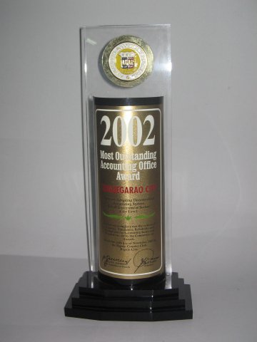 2002 Most Outstanding Accounting Office Award